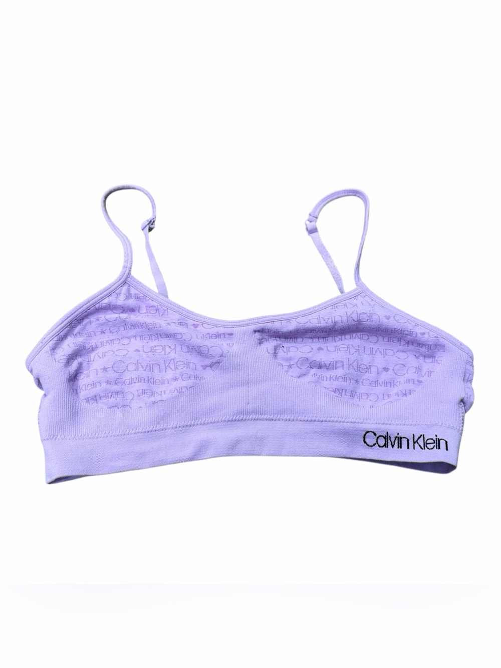 Calvin Klein Girls Bralette, Purple, Size XL 14-16